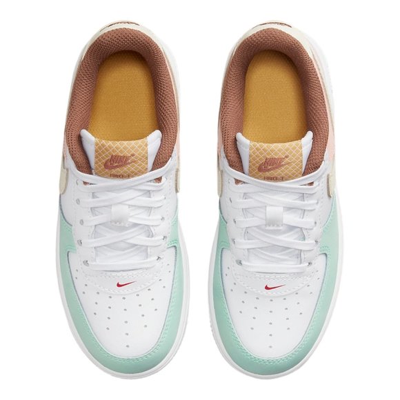 Nike Air Force 1 Low LV8 PS Shoes Sneakers DX3728-100 White Kids - Picture 5 of 10